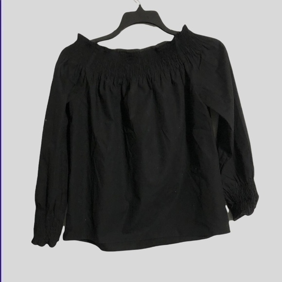 Zara Off Shoulder Stylish Black Top - Picture 3 of 4